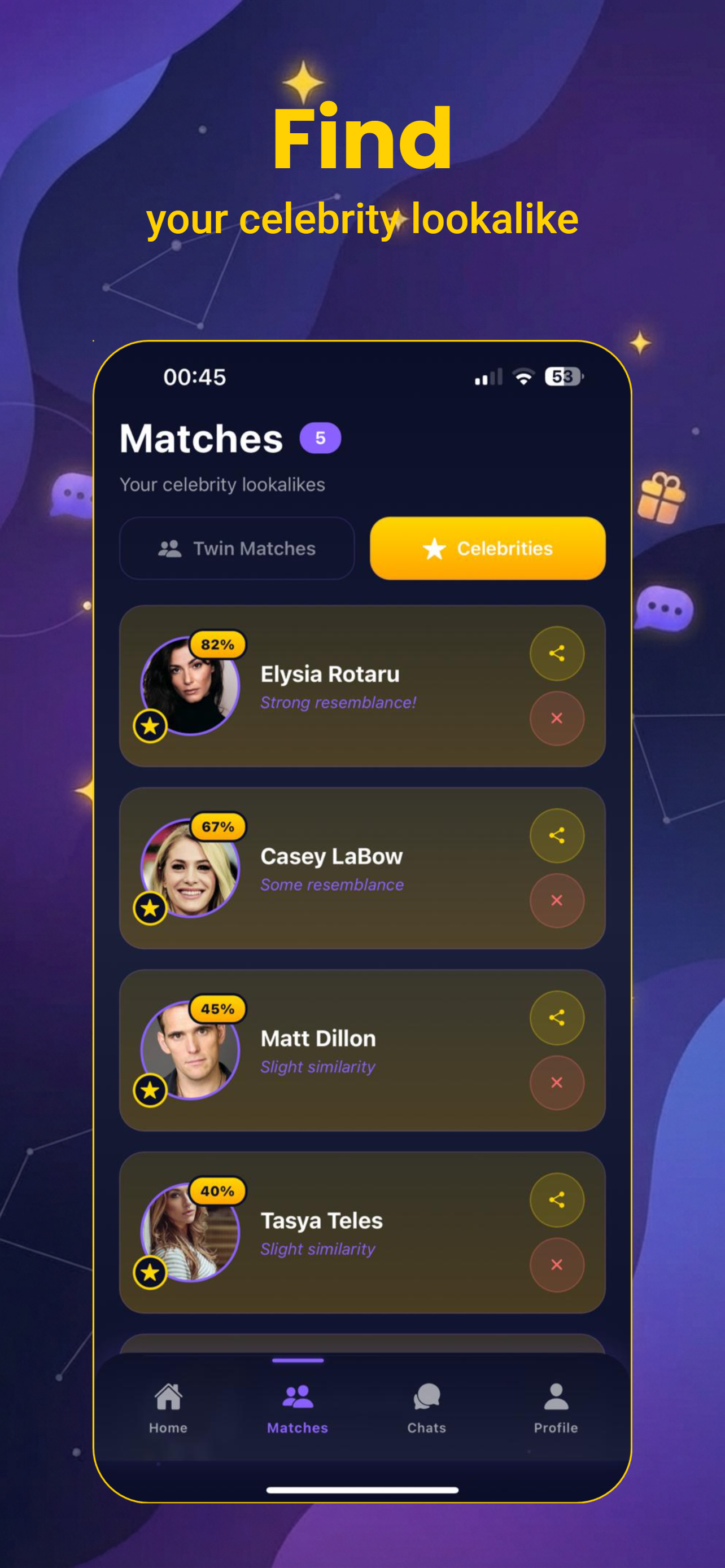 Celebrity Matches